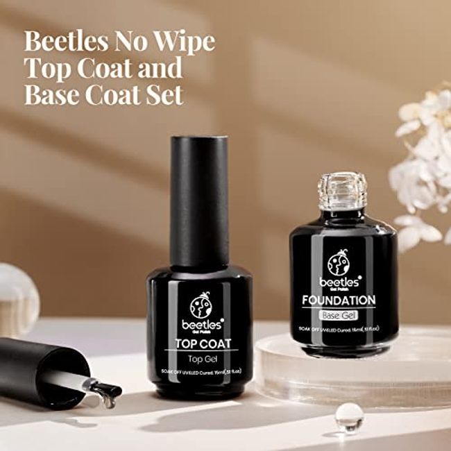 Beetles Gel Polish 2-in-1 Nail Glue and Base Gel 2 Pcs 15ml/each