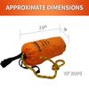 Maxxon Rescue Throw Bag, Orange, 3/8" x 75' (RTB-1001)
