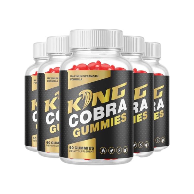 5-Pack King Cobra Gummies Extra Strength Formula Pills for Men-300 Gummies