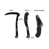 Black Sharp Edge Folding Sickle Weeder Gargening Hand Tool Portable Safety Wo...