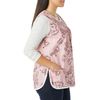 AmeriMark Easy-Care Snap Front Cobbler Aprons Vest with Two Patch Pockets Coffee MD