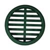 4" Outdoor Round Flat Drain Grate Cover (2, Green)