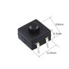10x Pcs Pack Double Row On-On-Off 3 Pins Power Button Switch Flashlight 12x12mm