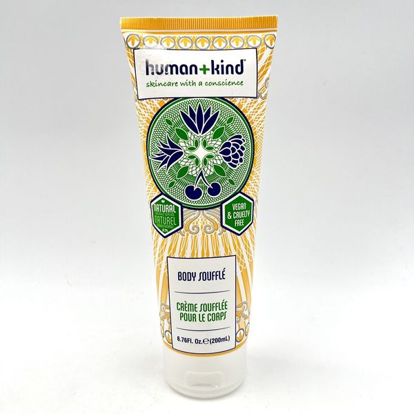Human+Kind Skin Care with a Conscience BODY SOUFFLE 6.75 oz Vegan Natura-O1