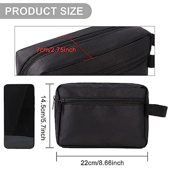 2pcs Waterproof Mini Cosmetic Bag, Ideal For Carrying Wallet