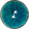 Blumenthal Lansing Blumenthal Organic Elements-Coconut Buttons 2-1/2" 1/Pkg, Turquoise
