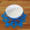 Snowflake Placemat Set - Gloss Turquoise 2 Placemats Standard 28cm