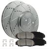 Front Brake Kit Rotors + Ceramic Pads for Honda Pilot 09-15