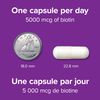 Webber Naturals Biotin 5000 mcg, 60 Vegetarian Capsules