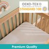 Clair de Lune Jungle Dream 2 Pack Fitted Cot Bed Sheets - 140 x 70 cm