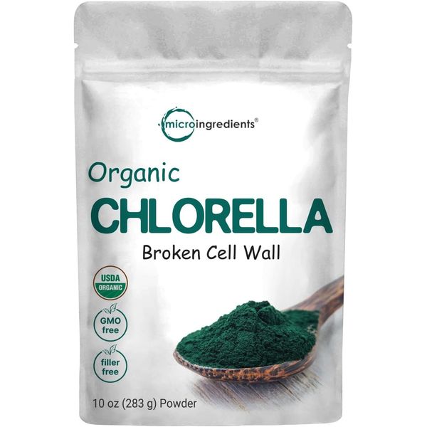 Micro Ingredients Organic Chlorella Powder 10oz 09/26