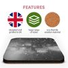 Great Single Coaster Square BW - Digital Cyber Computer Surface |Glossy Quality Coasters | Tabletop Protection for Any Table Type #42407