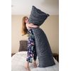 Pillowtex Plush Body Pillow (20x54 Grey)