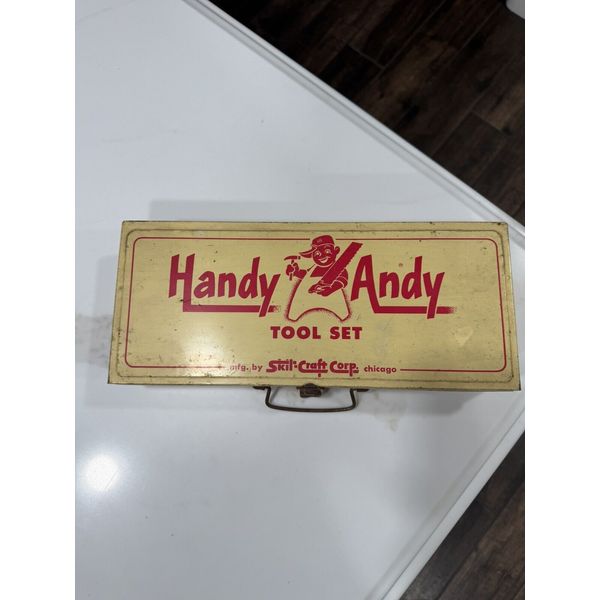 Handy Andy Tool Set Vintage Tool Set Box Only