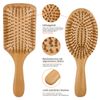 Brush Hair Brush Comb Set Made of Wood Bamboo 2 Pieces