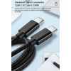 5 FT 60W USB-C Fast Charging/Data Cable for VIOFO A229 Pro 4K HDR, A229 Pro 3