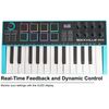 Rockville M25 STANDARD 25 Key USB Wireless Bluetooth Keyboard Controller + Bag