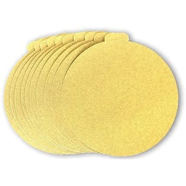 5 Inch PSA Adhesive Sticky Back Tabbed Sanding Discs (50 Pack, 40 Grit)