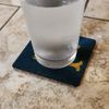 Hidden Temple Blue Barracudas Low Profile Novelty Cork Coaster Set