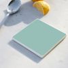 Solid Cool Teal Blue 4 x 4 Absorbent Ceramic Square Coasters Pack of 4