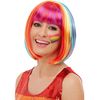 Smiffys Rainbow Bob Wig Multicoloured