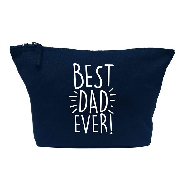 Flox Creative Makeup Bag Best Dad Ever! T-Shirt Navy