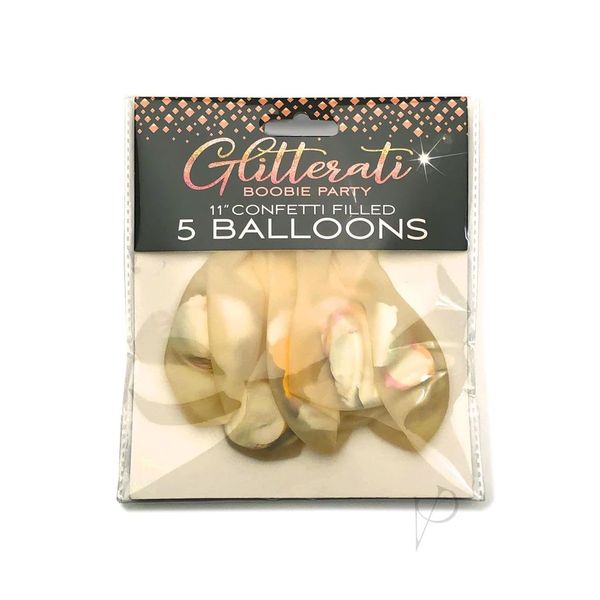 Glitterati Boobie Confetti Balloons 6pk