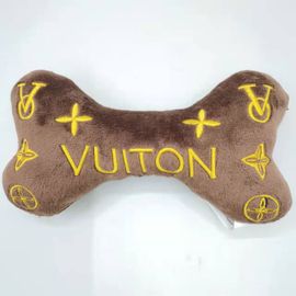 Brown Chewy Vuiton Dog Toy Handbag, Dog Toys