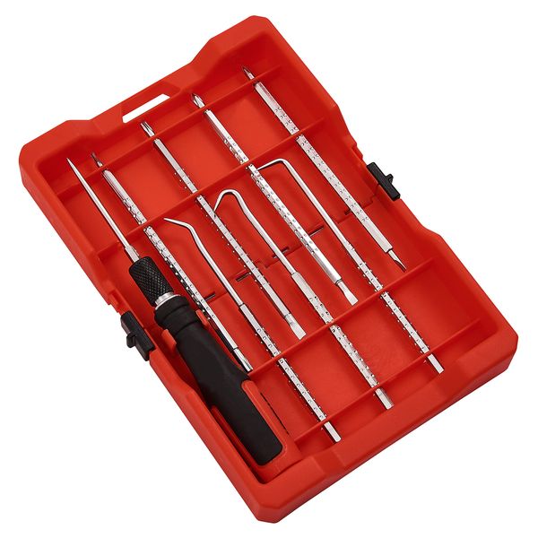 Amtech L2125 Impact Screwdriver with Bits, Clear, 6-Piece