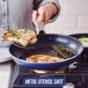 Blue Diamond Cookware Ceramic Nonstick Ultra-Durable layer Frypan-Blue, 10”