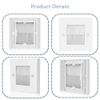 4 Pack Brush Wall Plate Cable Passthrough Wall Outlet Cable Entry Cover Wall Cable Cover Tidy Cable Pass Through Insert(White)