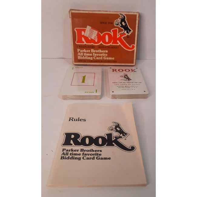 1978 Rook Bidding Game Parker Brothers Complete with Rules No.706 Sealed cards