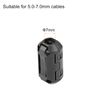 Rebower Clip-on Ferrite Ring Core- 7mm / Black / 10pcs