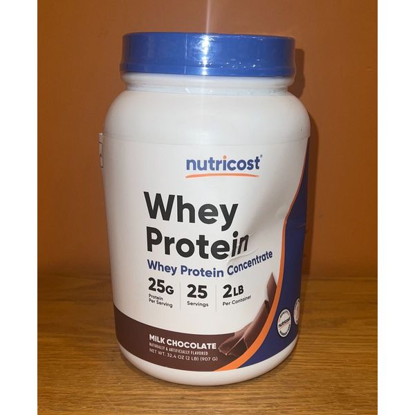 Nutricost Whey Protein Concentrate Powder, Milk Chocolate, 2 lbs, Exp 4/27