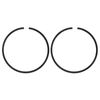 M METERXITY 2 Pack Piston Ring Set 47mm x 1.5mm Standard Piston Ring Piston Ring Electric Saw Replacement Chainsaw Replacement Part [Black]