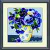Design Works Crafts, 10" x 10" Needlepoint Kit, Pansies
