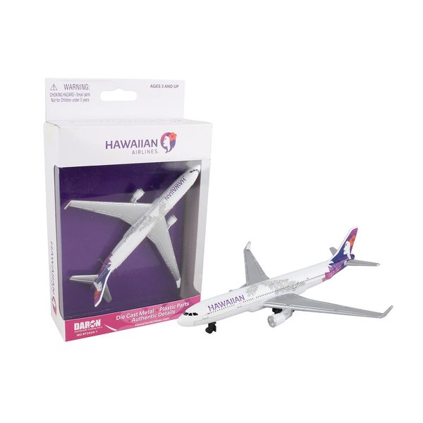 Daron Hawaiian Airlines Single Plane , White