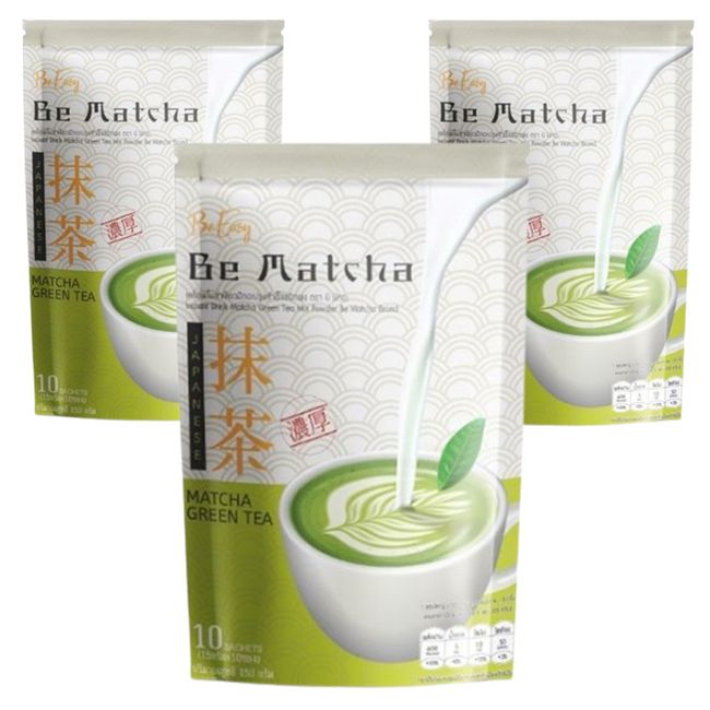 Matcha GreenTea Be Easy Weight Control Hunger Burn Block No Sugar 10 Sachets x 3