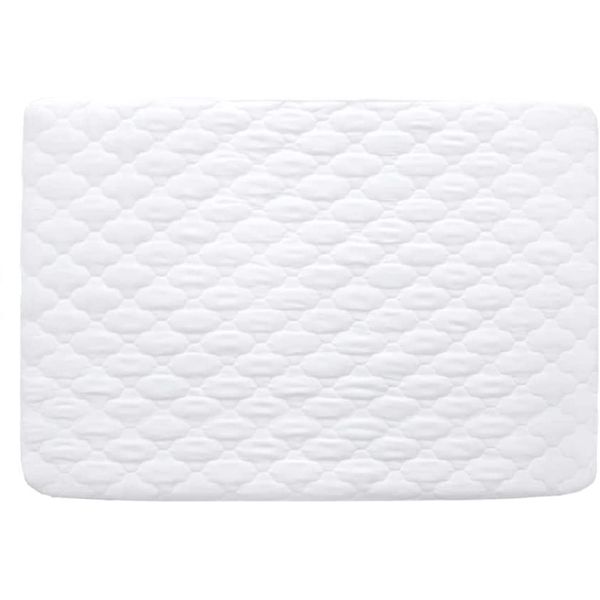 Waterproof Mattress Protector, Quilted Bedside Crib Mattress Cover(86x52cm), Fits for Chicco Next to Me & COSTWAY Bedside Crib, White