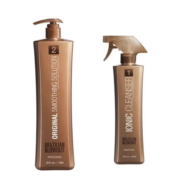 Brazilian Blowout Original Straightening Solution 34 Oz and Cleanser 16 Oz SET