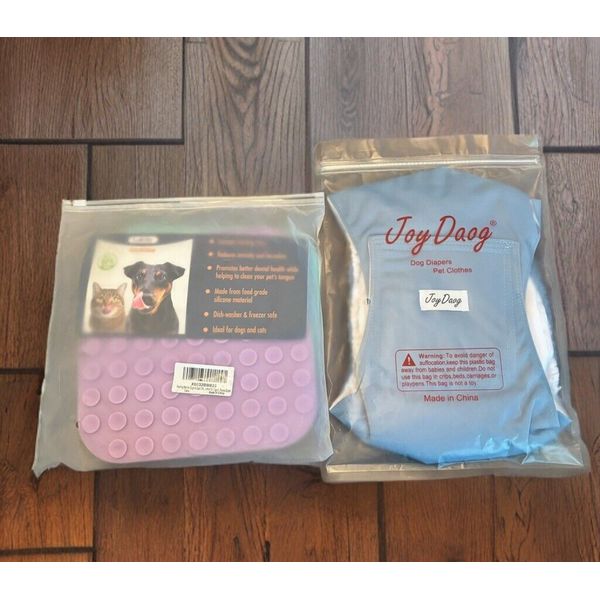 GREAT DEAL! Lot Of 2 Pet Supplies XL Dog Diaper &feeding Mat