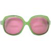 Party Glasses Large Green with Pink