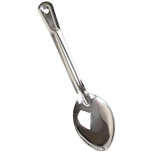 Vogue Serving Spoon 280 mm/11 inch, Stainless Steel, Hooked Handle for Hanging Storage, Dishwasher Safe, Portion Control Serving Spoon, J628