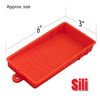 Sili Glue Roller with Tray for Arts, Crafts, Woodworking & Large Projects, Red