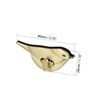 uxcell 2 Sets Bird Purses Twist Lock Clutches Closures for DIY Bag Making - Brussed Brass