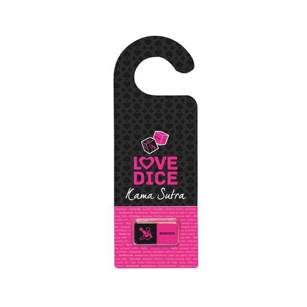 Tease & Please Kama Sutra Love Dice and Door Hanger - Dice Games for Adults with Different Kama Sutra Positions - Sex Dice for Couples Fun