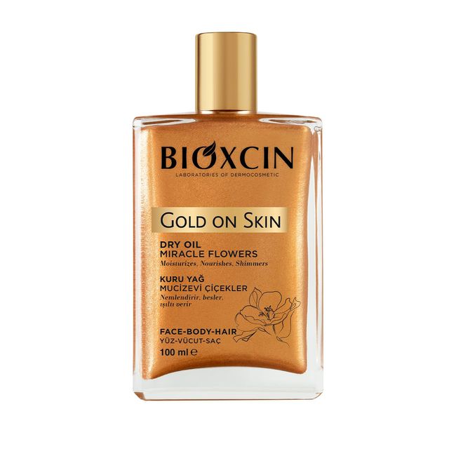 Bioxcin Gold on Skin Altın Parıltılı Kuru Yağ 100 ml - Dry Oil Saç Yüz Vücut