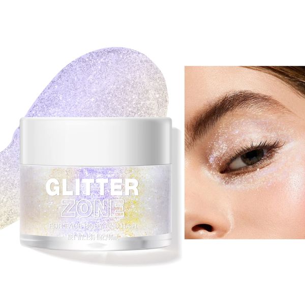 Chamäleon Bunter Lidschatten Gel Multichrome Perlglanz Lidschatten Creme Schimmer Flüssig Hochglanz Gesicht Körper Haar Mehrzweck-Illusion Pailletten-Augenmakeup # 03