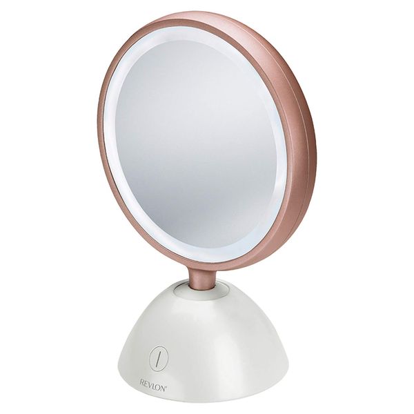 Revlon RVMR9029J LED Makeup Mirror, Portable Facial Beauty Desktop Mirror with Magnifier