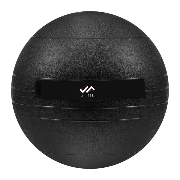 JFIT Dead Weight Slam Ball for Strength and Conditioning WODs, Plyometric and Core Training, and Cardio Workouts - Classic Black - 25 LB